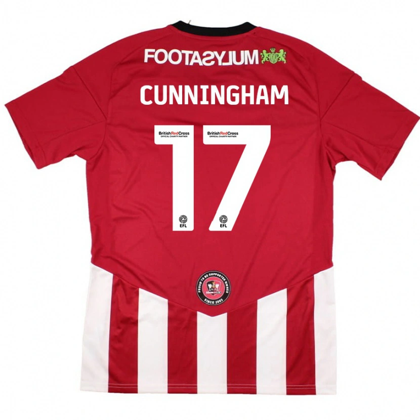 Danxen Herren Zoe Cunningham #17 Rot Weiß Heimtrikot Trikot 2024/25 T-Shirt