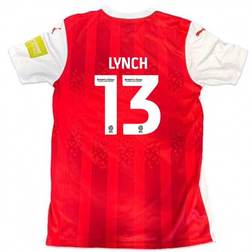 Danxen Herren Jay Lynch #13 Rot Weiß Heimtrikot Trikot 2024/25 T-Shirt