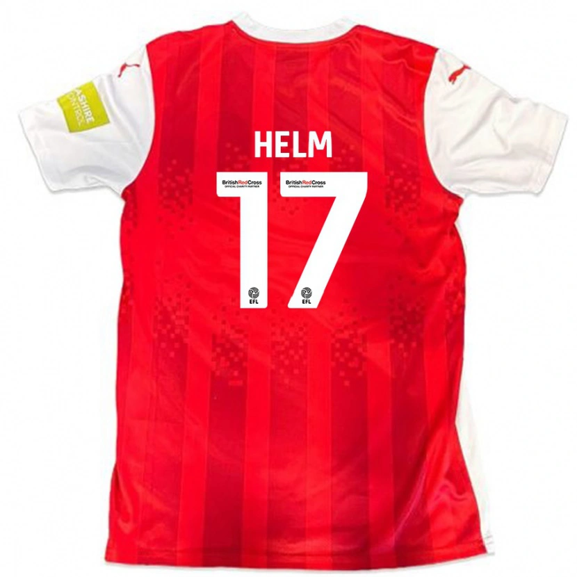 Danxen Herren Mark Helm #17 Rot Weiß Heimtrikot Trikot 2024/25 T-Shirt