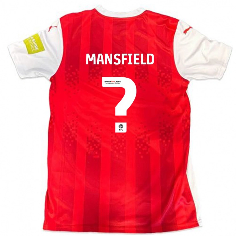 Danxen Herren Ronan Mansfield #0 Rot Weiß Heimtrikot Trikot 2024/25 T-Shirt