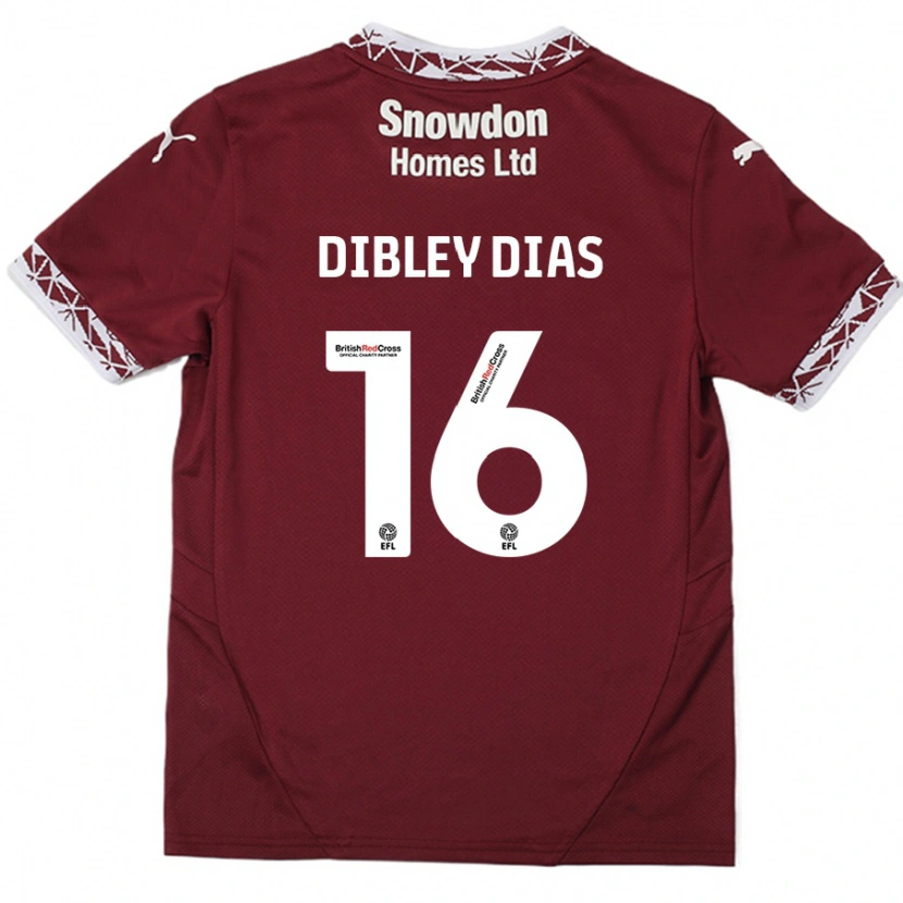 Danxen Herren Matt Dibley-Dias #16 Burgundrot Heimtrikot Trikot 2024/25 T-Shirt