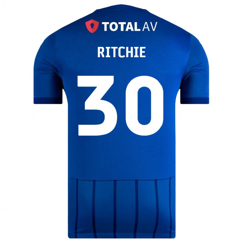 Danxen Herren Matt Ritchie #30 Blau Heimtrikot Trikot 2024/25 T-Shirt