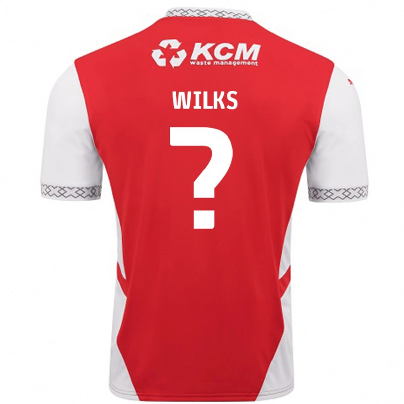 Danxen Herren Mallik Wilks #0 Rot Weiß Heimtrikot Trikot 2024/25 T-Shirt