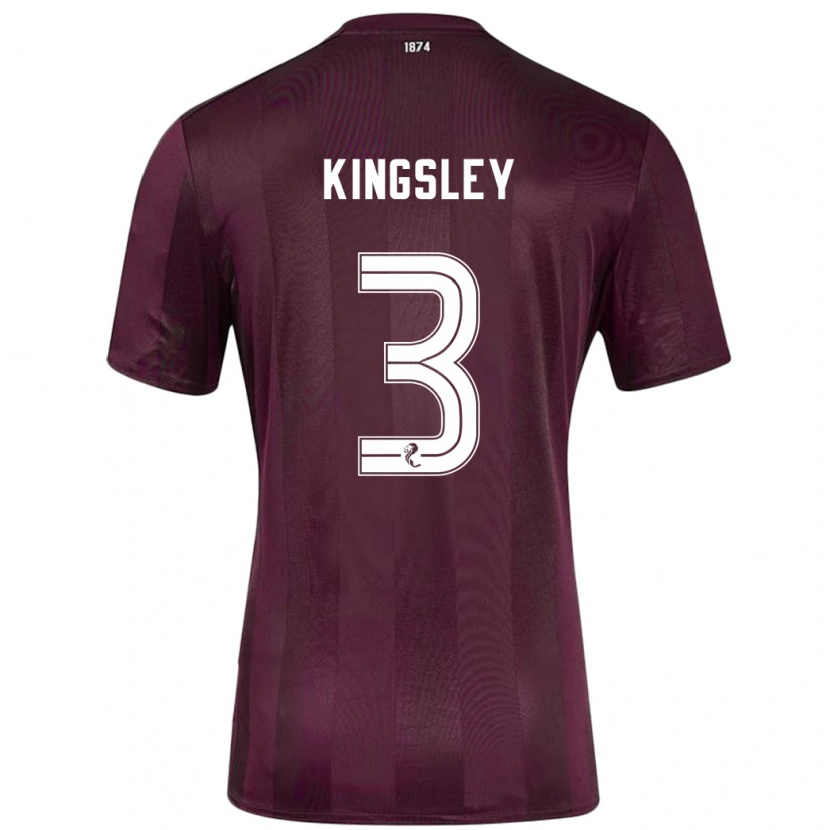 Danxen Herren Stephen Kingsley #3 Burgundrot Heimtrikot Trikot 2024/25 T-Shirt