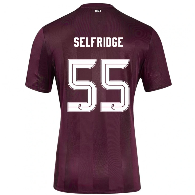 Danxen Herren Louis Selfridge #55 Burgundrot Heimtrikot Trikot 2024/25 T-Shirt