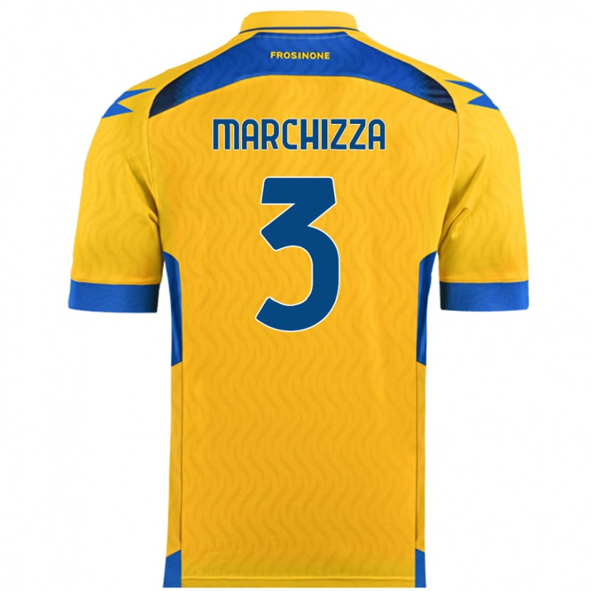 Danxen Herren Riccardo Marchizza #3 Gelb Heimtrikot Trikot 2024/25 T-Shirt