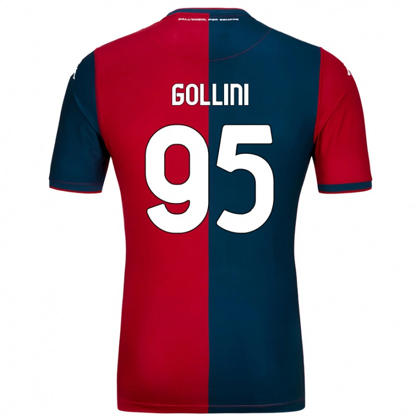 Danxen Herren Pierluigi Gollini #95 Rot Dunkelblau Heimtrikot Trikot 2024/25 T-Shirt