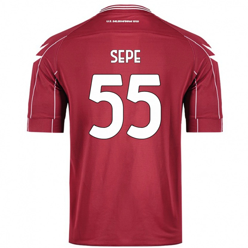 Danxen Herren Luigi Sepe #55 Burgundrot Heimtrikot Trikot 2024/25 T-Shirt