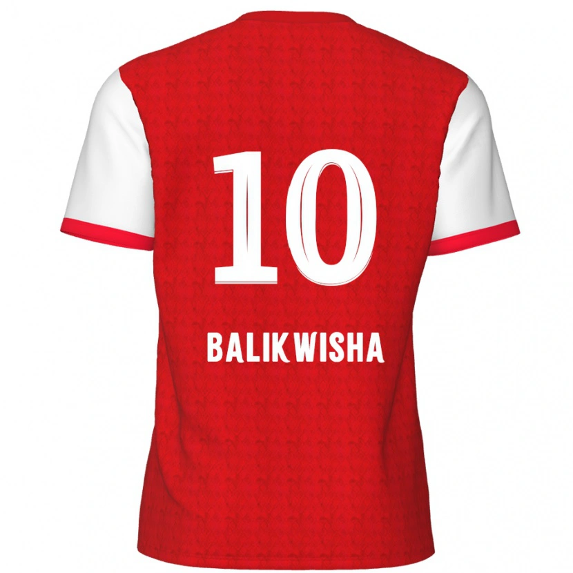 Danxen Herren Michel-Ange Balikwisha #10 Rot Weiß Heimtrikot Trikot 2024/25 T-Shirt