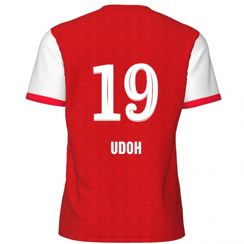 Danxen Herren Victor Udoh #19 Rot Weiß Heimtrikot Trikot 2024/25 T-Shirt