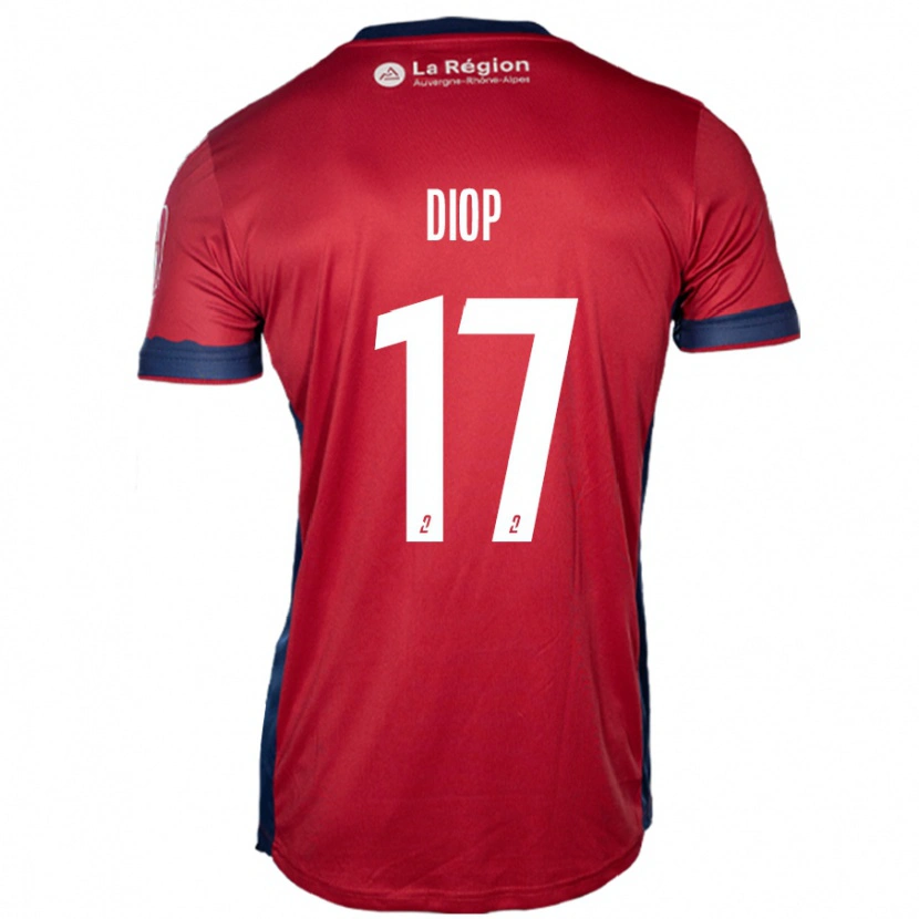 Danxen Herren Ousmane Diop #17 Hellburgunderrot Heimtrikot Trikot 2024/25 T-Shirt