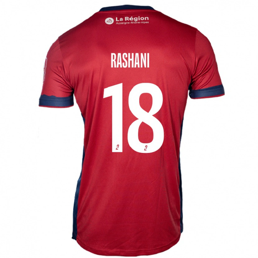 Danxen Herren Elbasan Rashani #18 Hellburgunderrot Heimtrikot Trikot 2024/25 T-Shirt