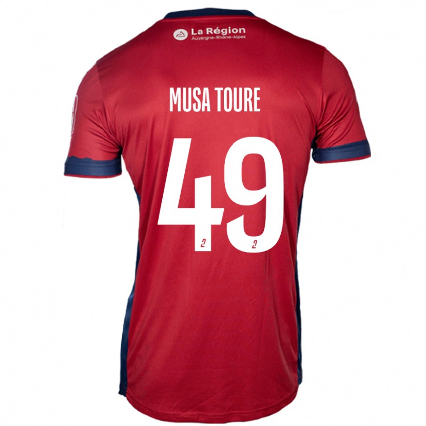 Danxen Herren Musa Toure #49 Hellburgunderrot Heimtrikot Trikot 2024/25 T-Shirt