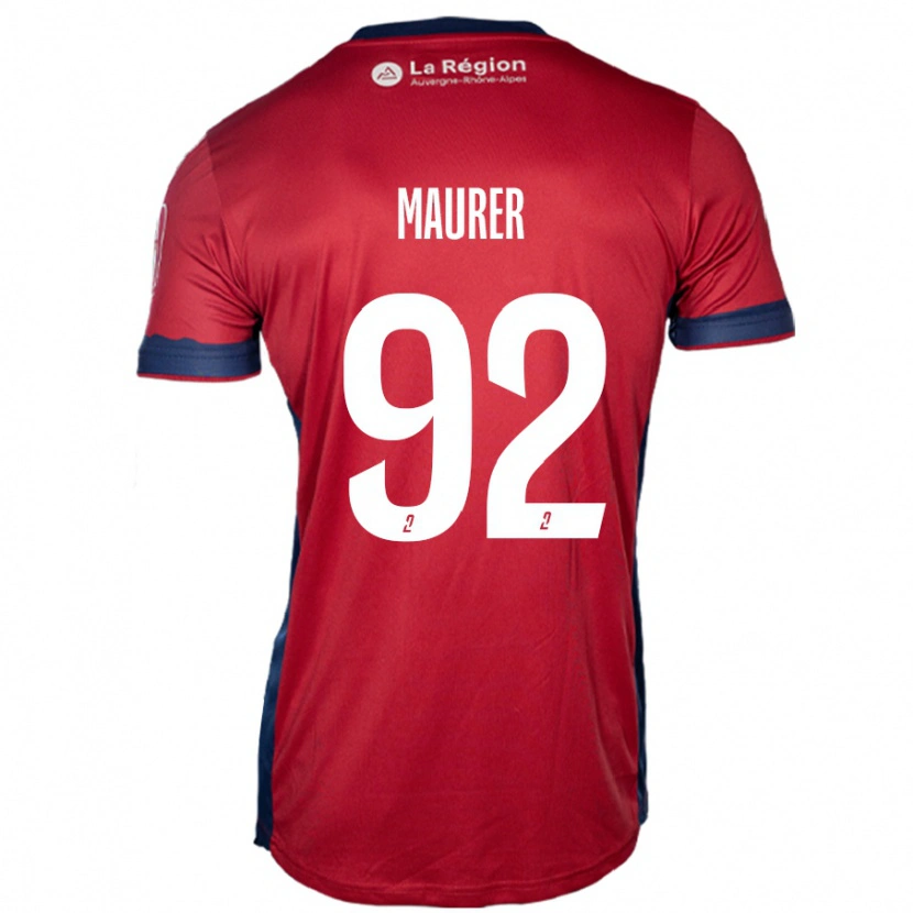 Danxen Herren Aïman Maurer #92 Hellburgunderrot Heimtrikot Trikot 2024/25 T-Shirt