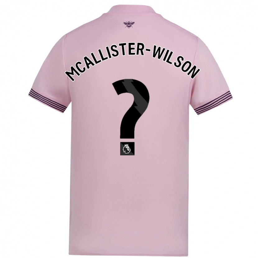 Danxen Herren Zack Mcallister-Wilson #0 Rosa Auswärtstrikot Trikot 2024/25 T-Shirt