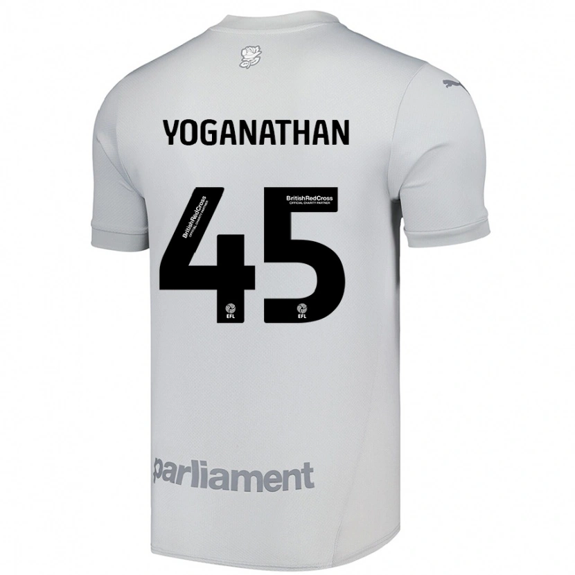 Danxen Herren Vimal Yoganathan #45 Silbergrau Auswärtstrikot Trikot 2024/25 T-Shirt