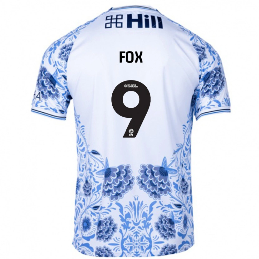 Danxen Herren Ruth Fox #9 Weiß Blau Auswärtstrikot Trikot 2024/25 T-Shirt