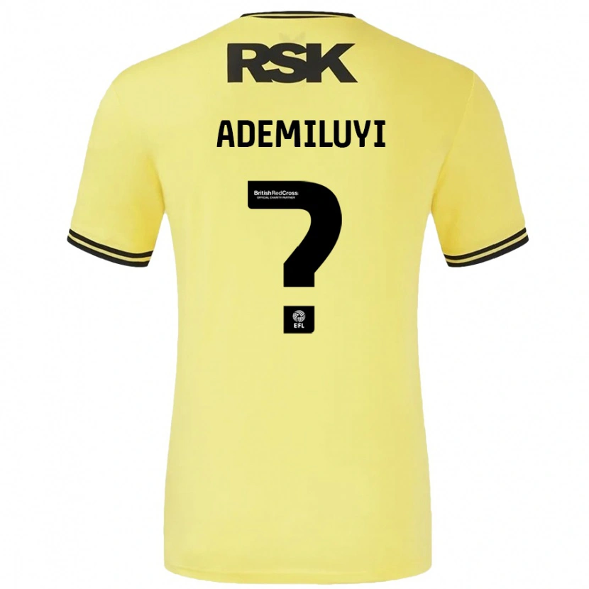 Danxen Herren Princess Ademiluyi #0 Gelb Schwarz Auswärtstrikot Trikot 2024/25 T-Shirt