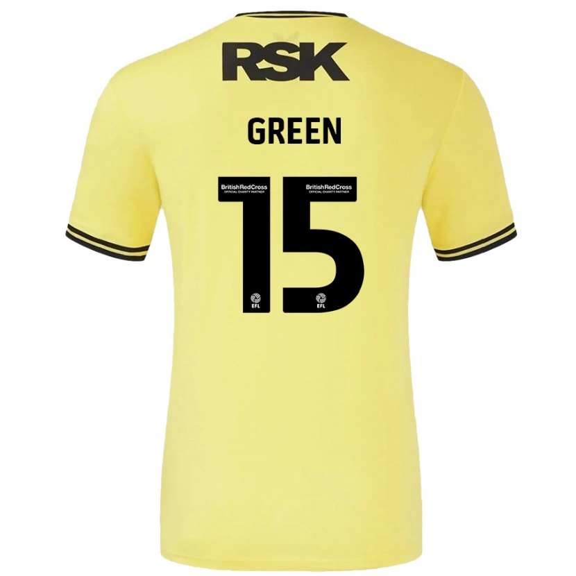 Danxen Herren Kayleigh Green #15 Gelb Schwarz Auswärtstrikot Trikot 2024/25 T-Shirt