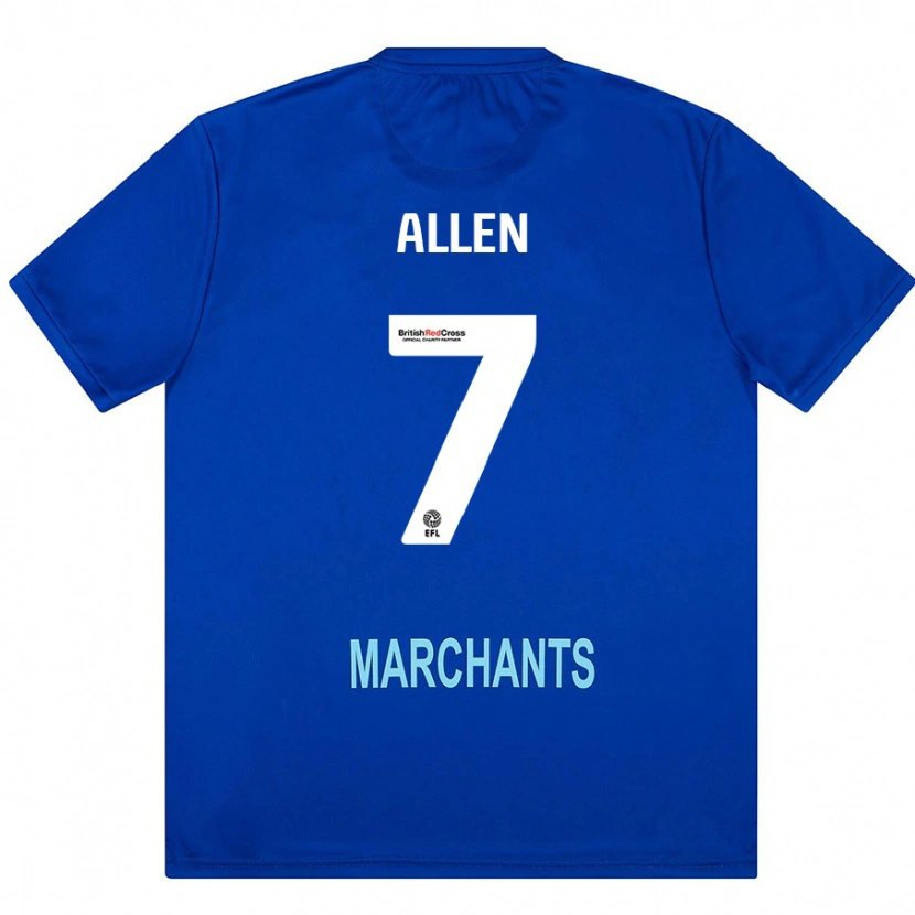 Danxen Herren Emily Allen #7 Grün Auswärtstrikot Trikot 2024/25 T-Shirt