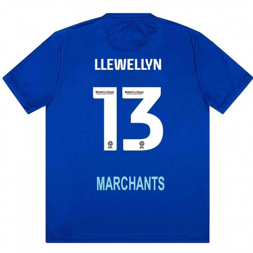 Danxen Herren Ffion Llewellyn #13 Grün Auswärtstrikot Trikot 2024/25 T-Shirt