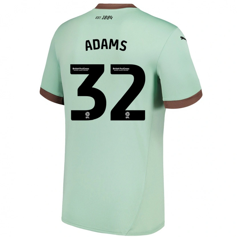 Danxen Herren Ebou Adams #32 Blassgrün Auswärtstrikot Trikot 2024/25 T-Shirt