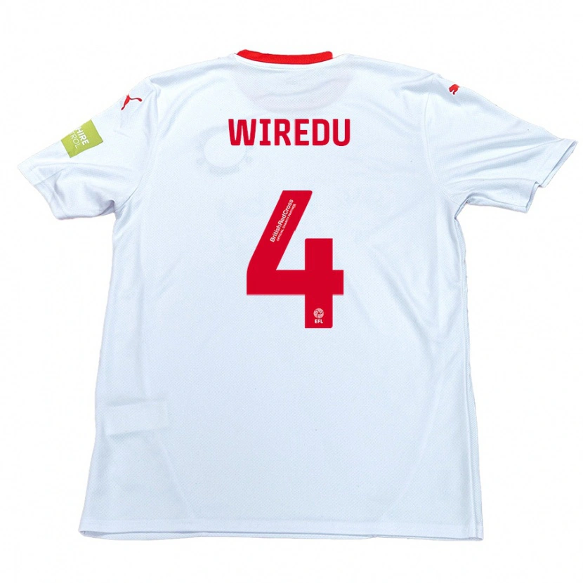 Danxen Herren Brendan Wiredu #4 Weiß Auswärtstrikot Trikot 2024/25 T-Shirt