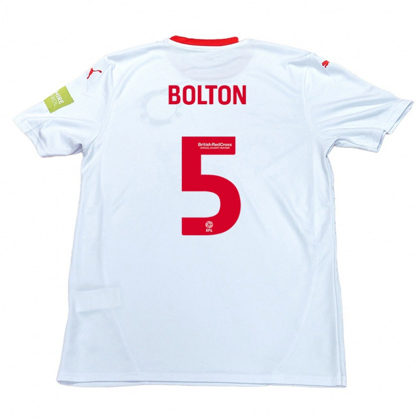 Danxen Herren James Bolton #5 Weiß Auswärtstrikot Trikot 2024/25 T-Shirt