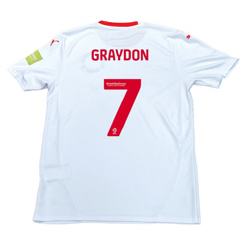 Danxen Herren Ryan Graydon #7 Weiß Auswärtstrikot Trikot 2024/25 T-Shirt