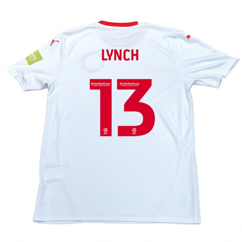 Danxen Herren Jay Lynch #13 Weiß Auswärtstrikot Trikot 2024/25 T-Shirt