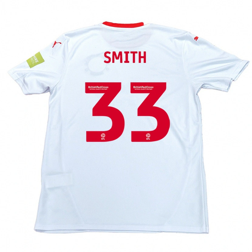 Danxen Herren Pele Smith #33 Weiß Auswärtstrikot Trikot 2024/25 T-Shirt