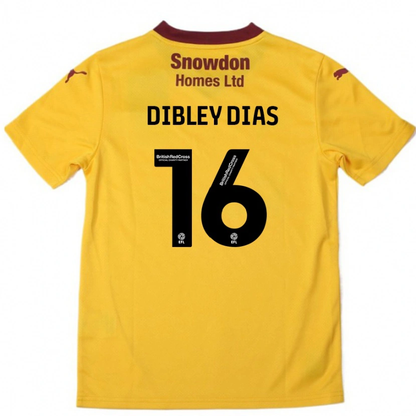 Danxen Herren Matt Dibley-Dias #16 Orange Burgunderrot Auswärtstrikot Trikot 2024/25 T-Shirt