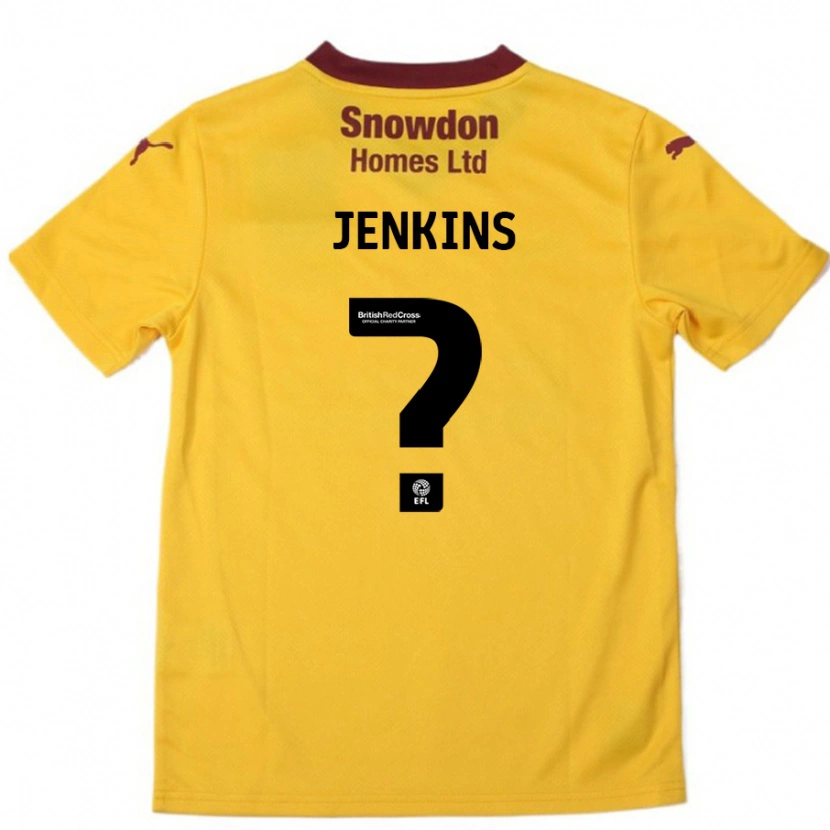 Danxen Herren Leo Jenkins #0 Orange Burgunderrot Auswärtstrikot Trikot 2024/25 T-Shirt