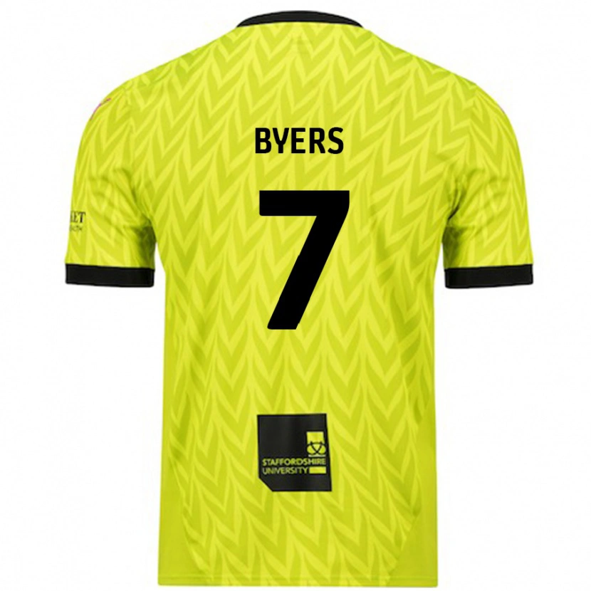 Danxen Herren George Byers #7 Fluoreszierend Grün Auswärtstrikot Trikot 2024/25 T-Shirt