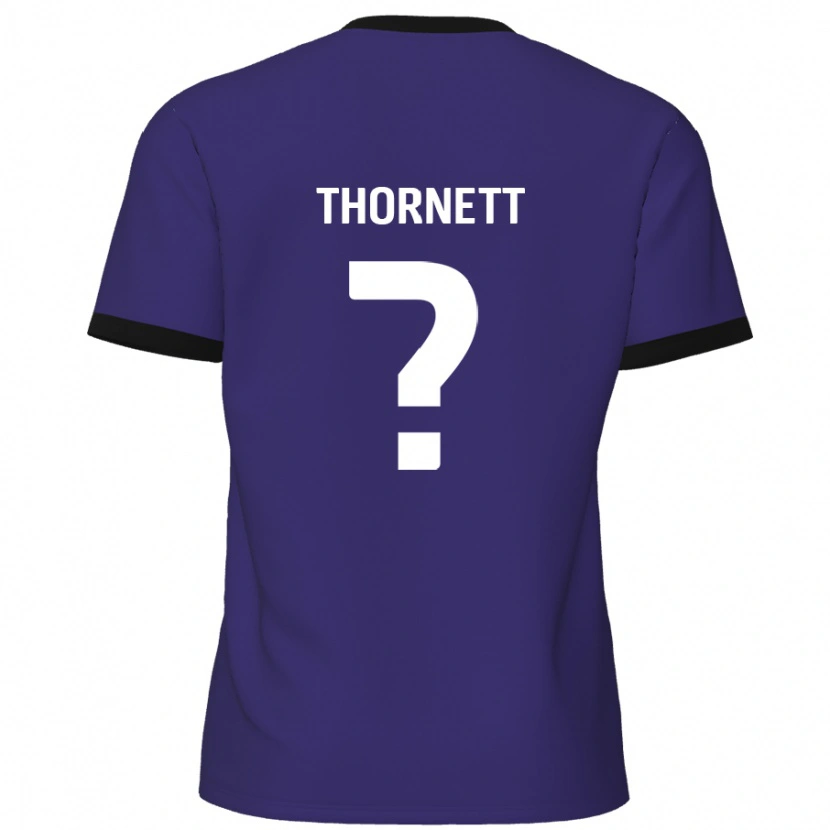 Danxen Herren Alfie Thornett #0 Lila Auswärtstrikot Trikot 2024/25 T-Shirt