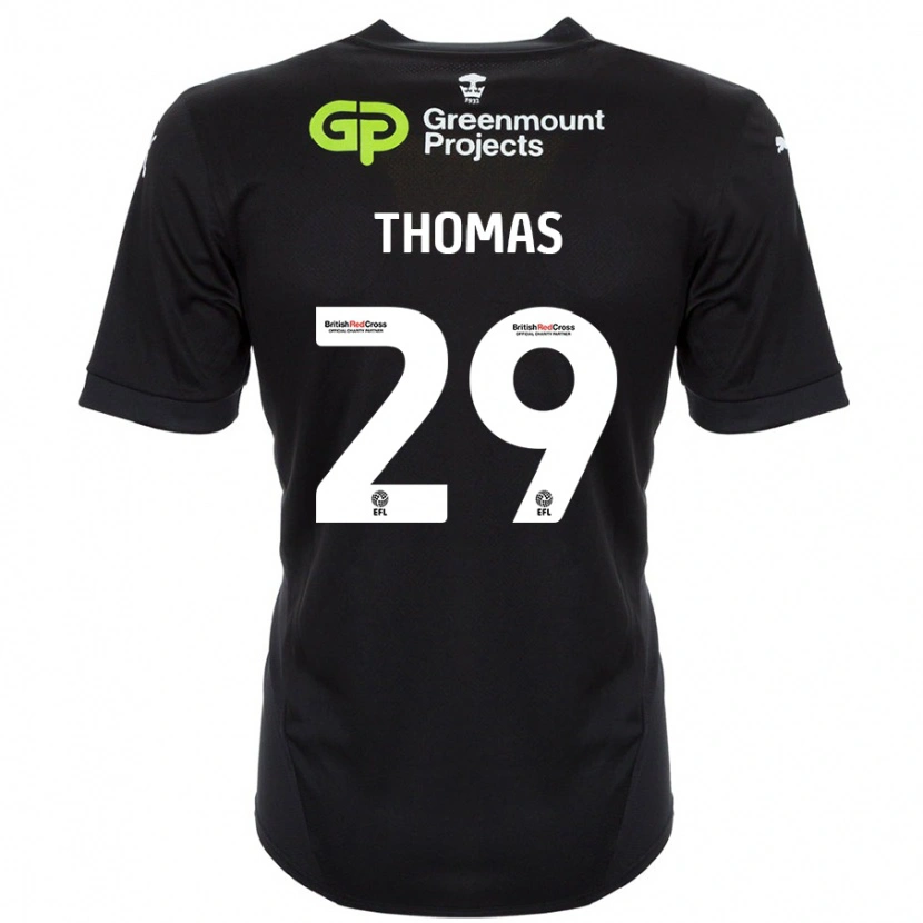 Danxen Herren Silko Thomas #29 Schwarz Auswärtstrikot Trikot 2024/25 T-Shirt