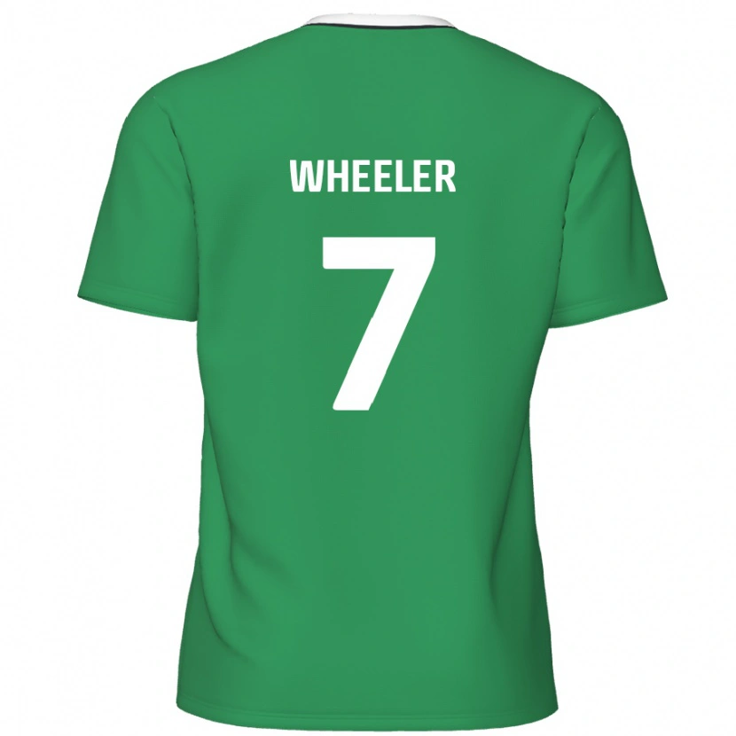 Danxen Herren David Wheeler #7 Grün Weiße Streifen Auswärtstrikot Trikot 2024/25 T-Shirt