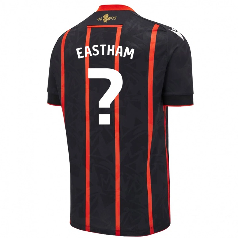 Danxen Herren Jordan Eastham #0 Schwarz Rot Auswärtstrikot Trikot 2024/25 T-Shirt