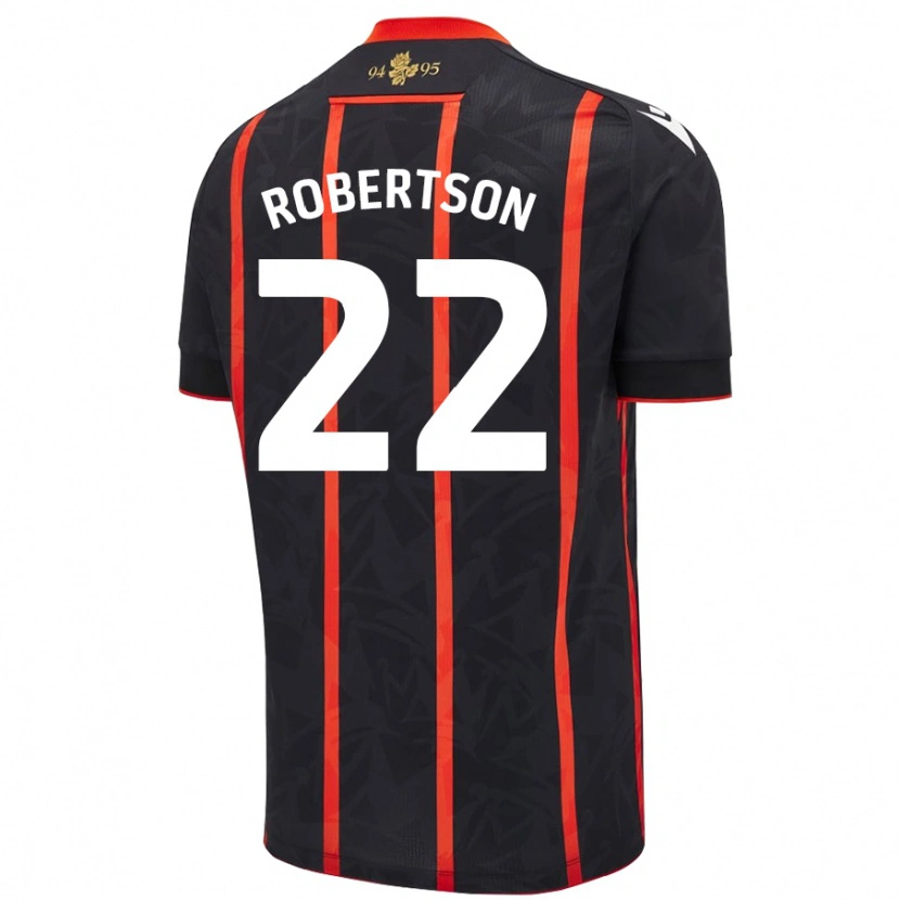 Danxen Herren Millie Robertson #22 Schwarz Rot Auswärtstrikot Trikot 2024/25 T-Shirt