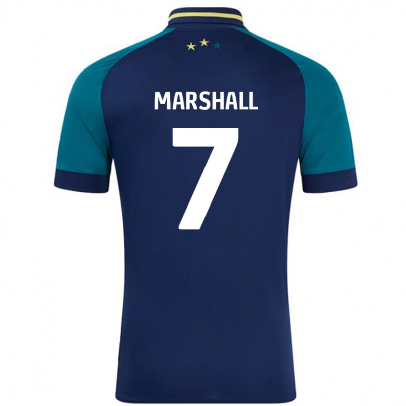 Danxen Herren Callum Marshall #7 Marine Dunkelgrün Auswärtstrikot Trikot 2024/25 T-Shirt