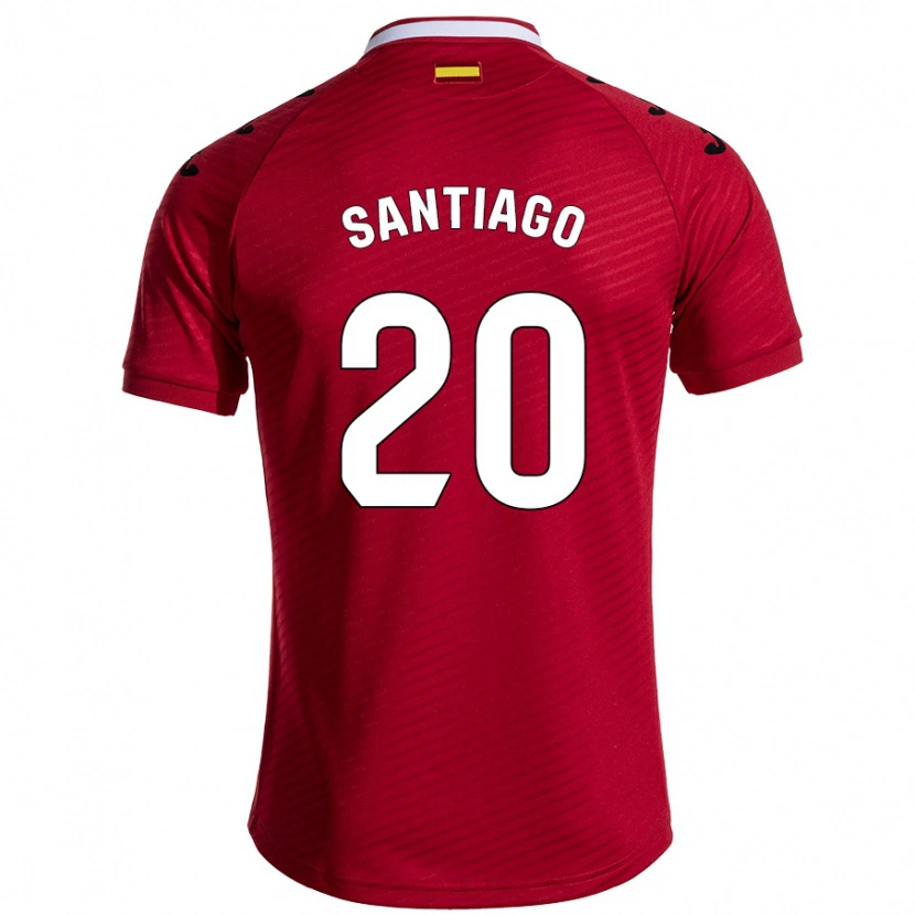 Danxen Herren Yellu Santiago #20 Dunkelrot Auswärtstrikot Trikot 2024/25 T-Shirt