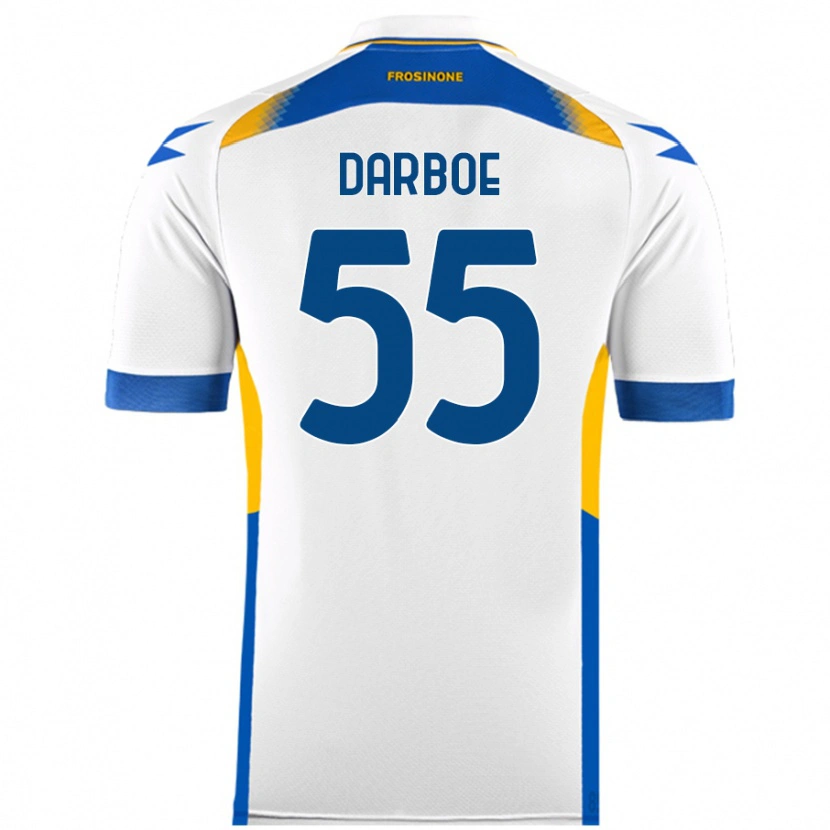 Danxen Herren Ebrima Darboe #55 Weiß Auswärtstrikot Trikot 2024/25 T-Shirt