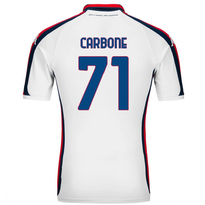 Danxen Herren Filippo Carbone #71 Weiß Auswärtstrikot Trikot 2024/25 T-Shirt