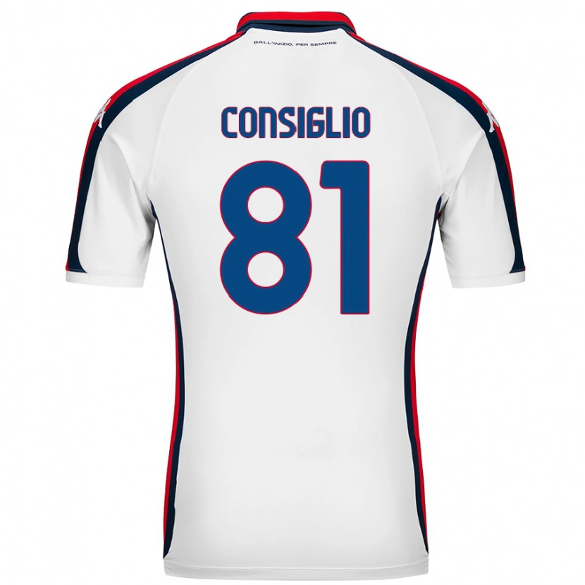 Danxen Herren Leonardo Consiglio #81 Weiß Auswärtstrikot Trikot 2024/25 T-Shirt