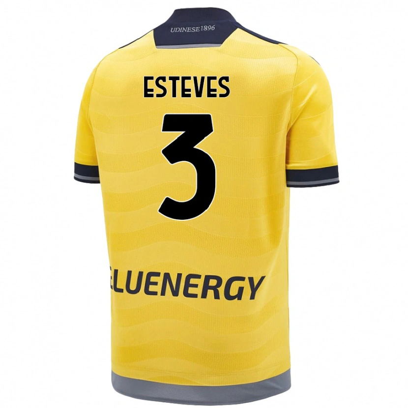 Danxen Herren Gonçalo Esteves #3 Golden Auswärtstrikot Trikot 2024/25 T-Shirt