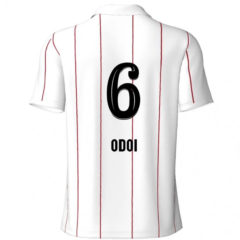 Danxen Herren Denis Odoi #6 Weiß Schwarz Auswärtstrikot Trikot 2024/25 T-Shirt