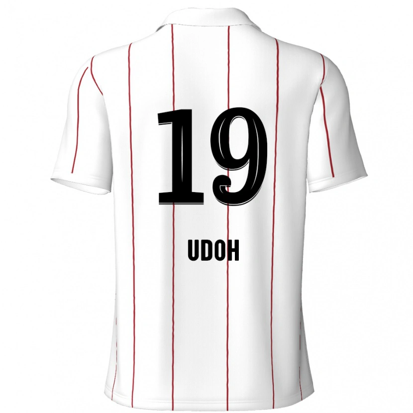 Danxen Herren Victor Udoh #19 Weiß Schwarz Auswärtstrikot Trikot 2024/25 T-Shirt