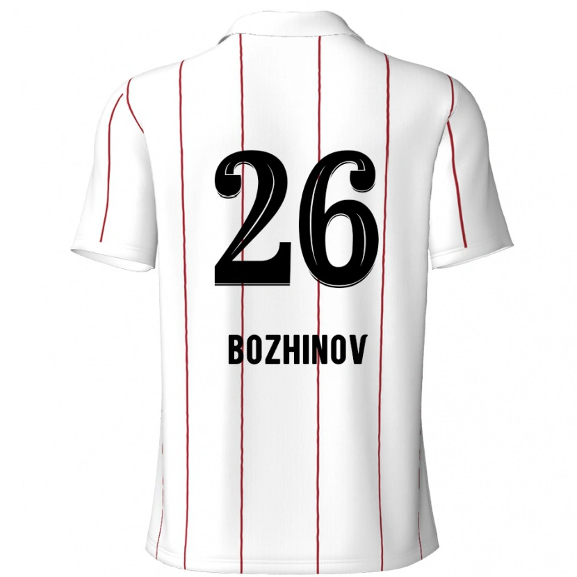 Danxen Herren Rosen Bozhinov #26 Weiß Schwarz Auswärtstrikot Trikot 2024/25 T-Shirt