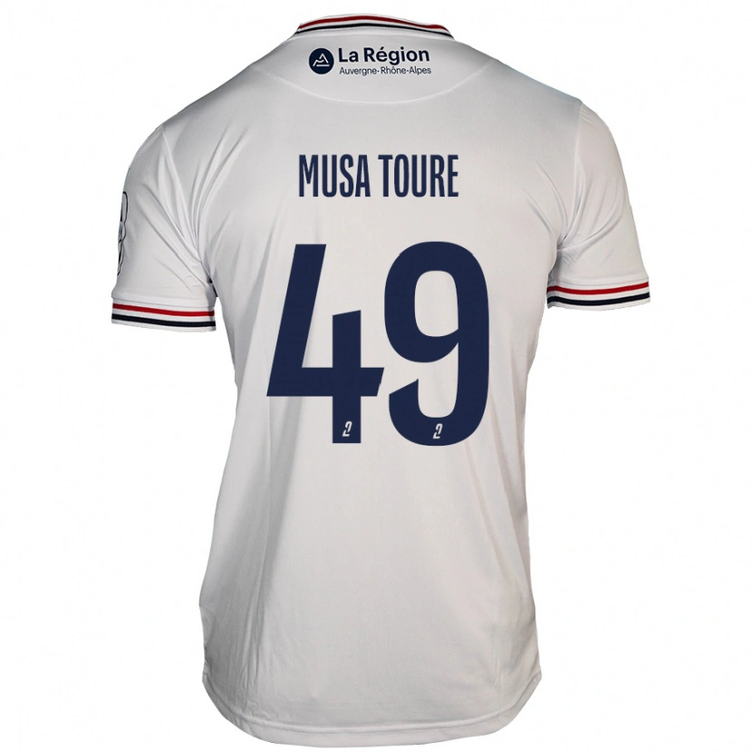 Danxen Herren Musa Toure #49 Weiß Auswärtstrikot Trikot 2024/25 T-Shirt