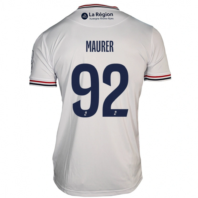 Danxen Herren Aïman Maurer #92 Weiß Auswärtstrikot Trikot 2024/25 T-Shirt